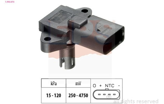 Air Pressure Sensor, height adaptation Made in Italy - OE Equivalent 1.993.074 EPS Facet