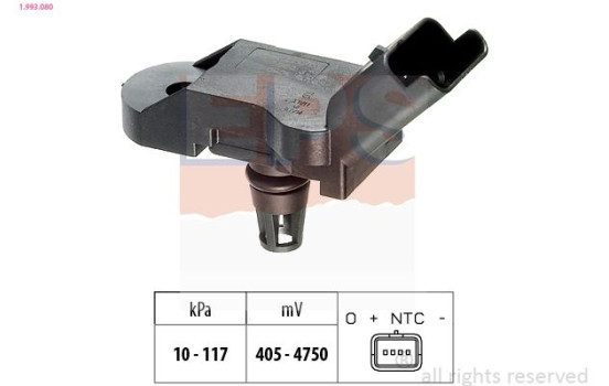 Air Pressure Sensor, height adaptation Made in Italy - OE Equivalent 1.993.080 EPS Facet
