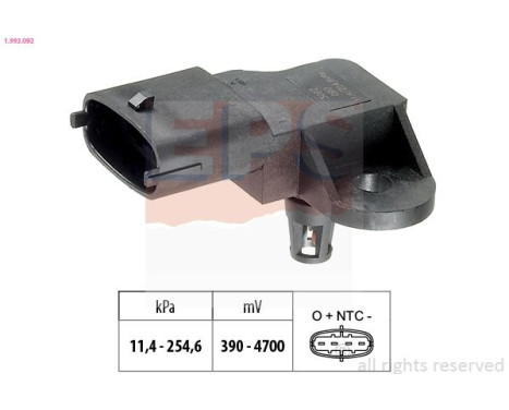 Air Pressure Sensor, height adaptation Made in Italy - OE Equivalent 1.993.092 EPS Facet