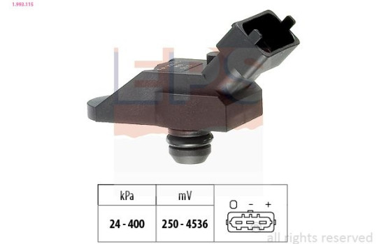 Air Pressure Sensor, height adaptation Made in Italy - OE Equivalent 1.993.115 EPS Facet
