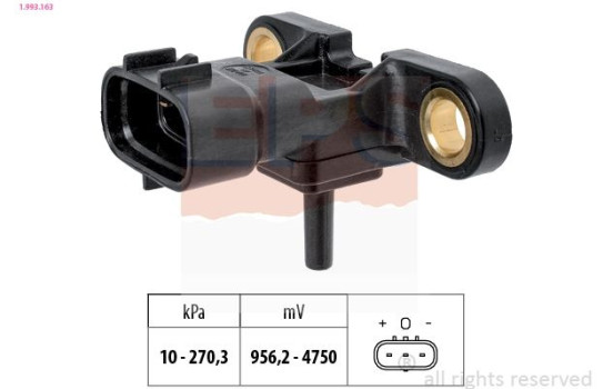 Air Pressure Sensor, height adaptation Made in Italy - OE Equivalent 1.993.163 EPS Facet