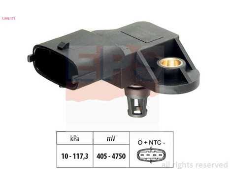 Air Pressure Sensor, height adaptation Made in Italy - OE Equivalent 1.993.171 EPS Facet
