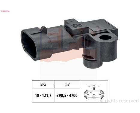 Air Pressure Sensor, height adaptation Made in Italy - OE Equivalent 1.993.196 EPS Facet