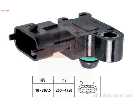 Air Pressure Sensor, height adaptation Made in Italy - OE Equivalent 1.993.244 EPS Facet