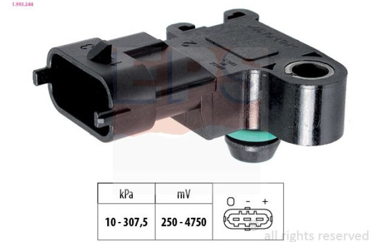 Air Pressure Sensor, height adaptation Made in Italy - OE Equivalent 1.993.244 EPS Facet