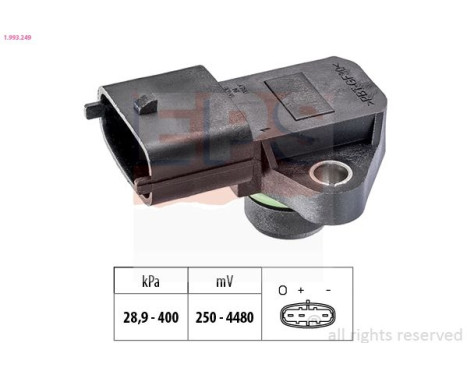 Air Pressure Sensor, height adaptation Made in Italy - OE Equivalent 1.993.249 EPS Facet