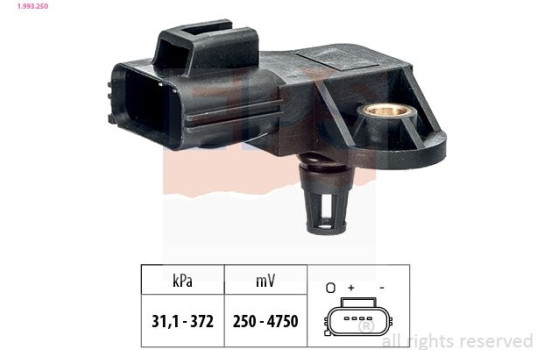Air Pressure Sensor, height adaptation Made in Italy - OE Equivalent 1.993.250 EPS Facet