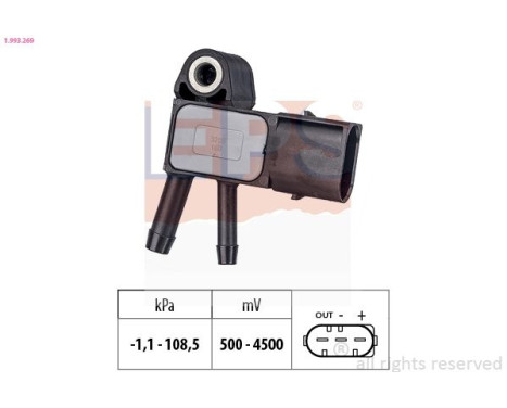 Air Pressure Sensor, height adaptation Made in Italy - OE Equivalent 1.993.269 EPS Facet