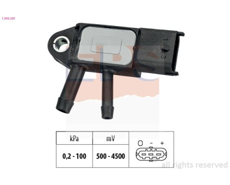 Air Pressure Sensor, height adaptation Made in Italy - OE Equivalent 1.993.291 EPS Facet