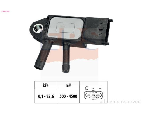 Air Pressure Sensor, height adaptation Made in Italy - OE Equivalent 1.993.292 EPS Facet