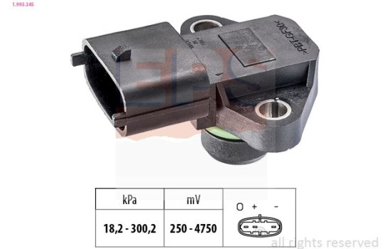 Air Pressure Sensor, height adaptation Made in Italy - OE Equivalent 1.993.345 EPS Facet