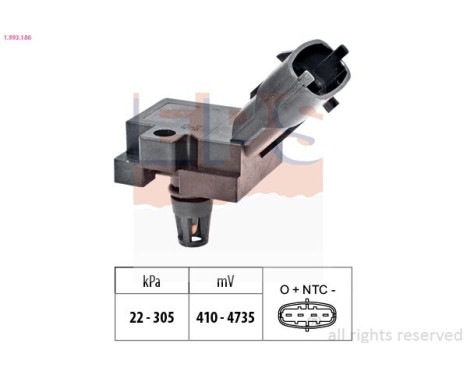 Air Pressure Sensor, height adaptation Made in Italy - OE Equivalent 1993186 EPS Facet
