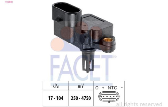 Air Pressure Sensor, height adaptation Made in Italy - OE Equivalent