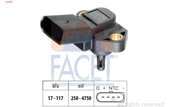 Air Pressure Sensor, height adaptation Made in Italy - OE Equivalent