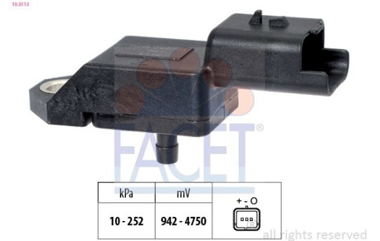 Air Pressure Sensor, height adaptation Made in Italy - OE Equivalent