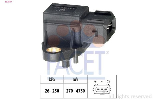 Air Pressure Sensor, height adaptation Made in Italy - OE Equivalent