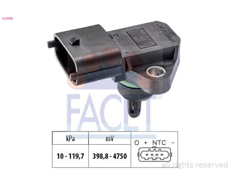 Air Pressure Sensor, height adaptation Made in Italy - OE Equivalent