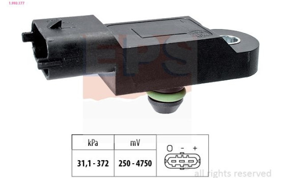 Air pressure sensor, height controller 1.993.177 EPS Facet