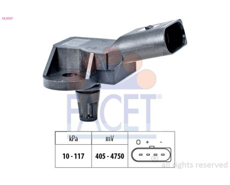 Pressure Sensor, brake booster Made in Italy - OE Equivalent