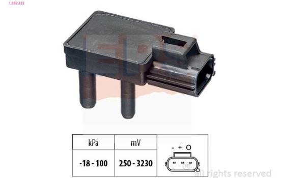 Sensor, exhaust gas pressure 1.993.332 EPS Facet