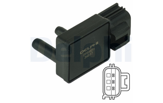 Sensor, exhaust gas pressure