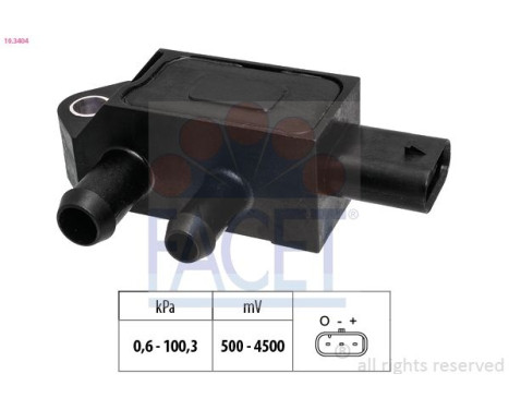 Sensor, exhaust gas pressure