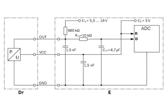 Sensor, exhaust pressure DS-D2 Bosch, Image 3