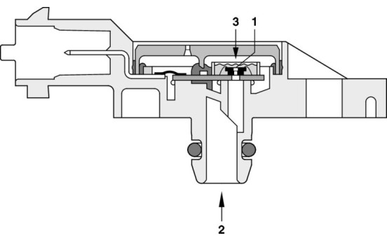 Sensor, exhaust pressure DS-D2 Bosch, Image 4