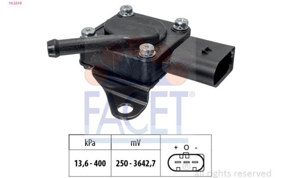 Sensor, exhaust pressure Made in Italy - OE Equivalent