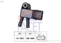 Sensor, exhaust pressure Made in Italy - OE Equivalent