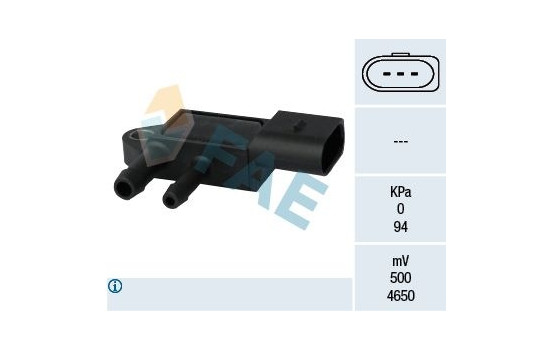 Sensor, exhaust pressure