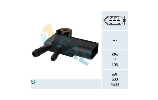 Sensor, exhaust pressure