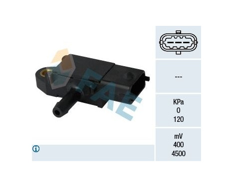 Sensor, exhaust pressure