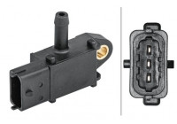 Sensor, exhaust pressure