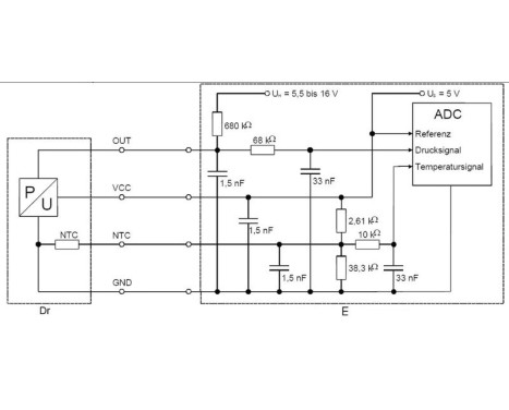 Sensor, intake manifold pressure DS-S3-TF Bosch