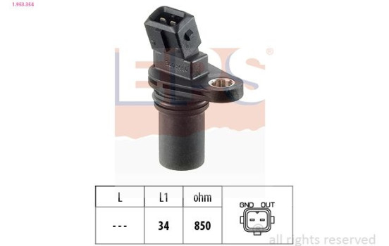 RPM Sensor, automatic transmission Made in Italy - OE Equivalent 1.953.354 EPS Facet