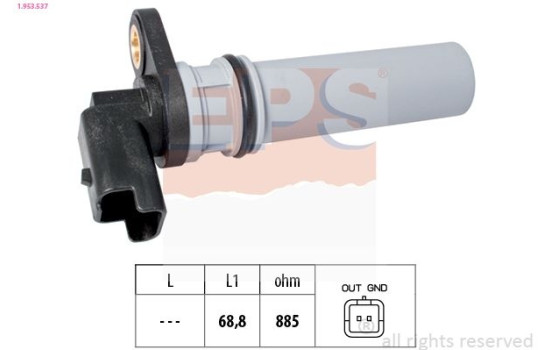 RPM Sensor, automatic transmission Made in Italy - OE Equivalent 1953537 EPS Facet