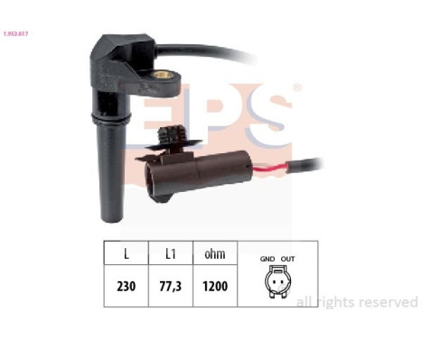 RPM Sensor, automatic transmission Made in Italy - OE Equivalent 1953617 EPS Facet