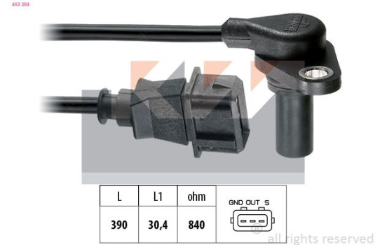 RPM Sensor, automatic transmission Made in Italy - OE Equivalent 453204 KW