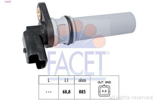 RPM Sensor, automatic transmission Made in Italy - OE Equivalent