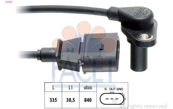 RPM Sensor, automatic transmission Made in Italy - OE Equivalent