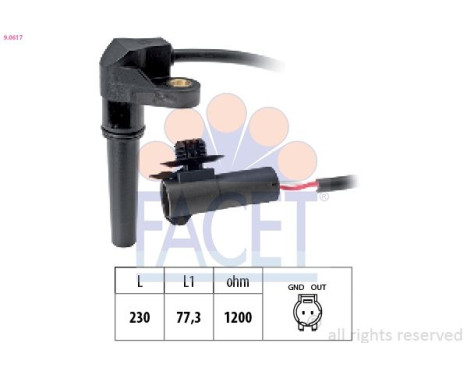 RPM Sensor, automatic transmission Made in Italy - OE Equivalent
