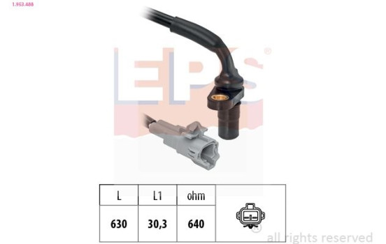 Sensor, RPM Made in Italy - OE Equivalent 1.953.488 EPS Facet