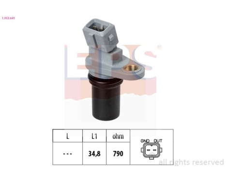 Sensor, RPM Made in Italy - OE Equivalent 1953641 EPS Facet