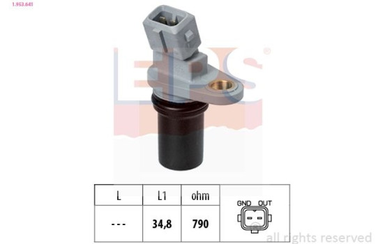 Sensor, RPM Made in Italy - OE Equivalent 1953641 EPS Facet