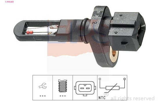 Sender Unit, intake air temperature Made in Italy - OE Equivalent 1.994.001 EPS Facet