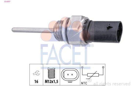 Sensor, exhaust gas temperature 22.0257 Facet