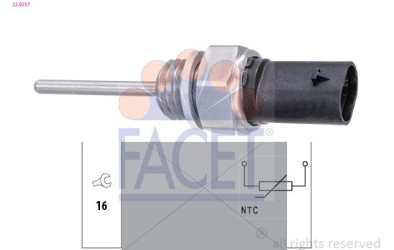 Sensor, exhaust gas temperature 22.0257 Facet