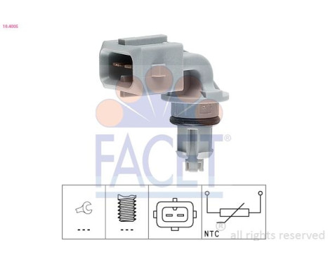 Sensor, intake air temperature Made in Italy - OE Equivalent 10.4005 Facet, Image 2