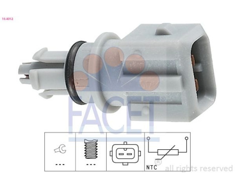 Sensor, intake air temperature Made in Italy - OE Equivalent 10.4012 Facet